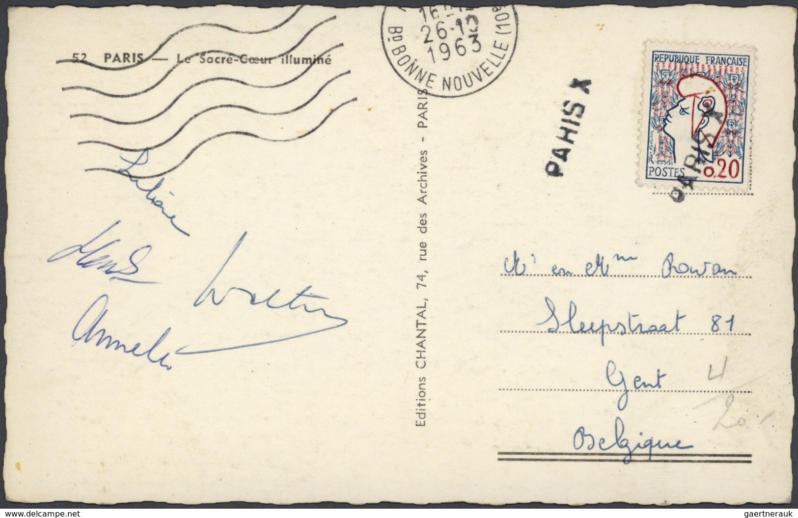 26415 Frankreich: 1880/1980 (ca.), accumulation of apprx. 300 covers/cards/stationeries, varied condition/