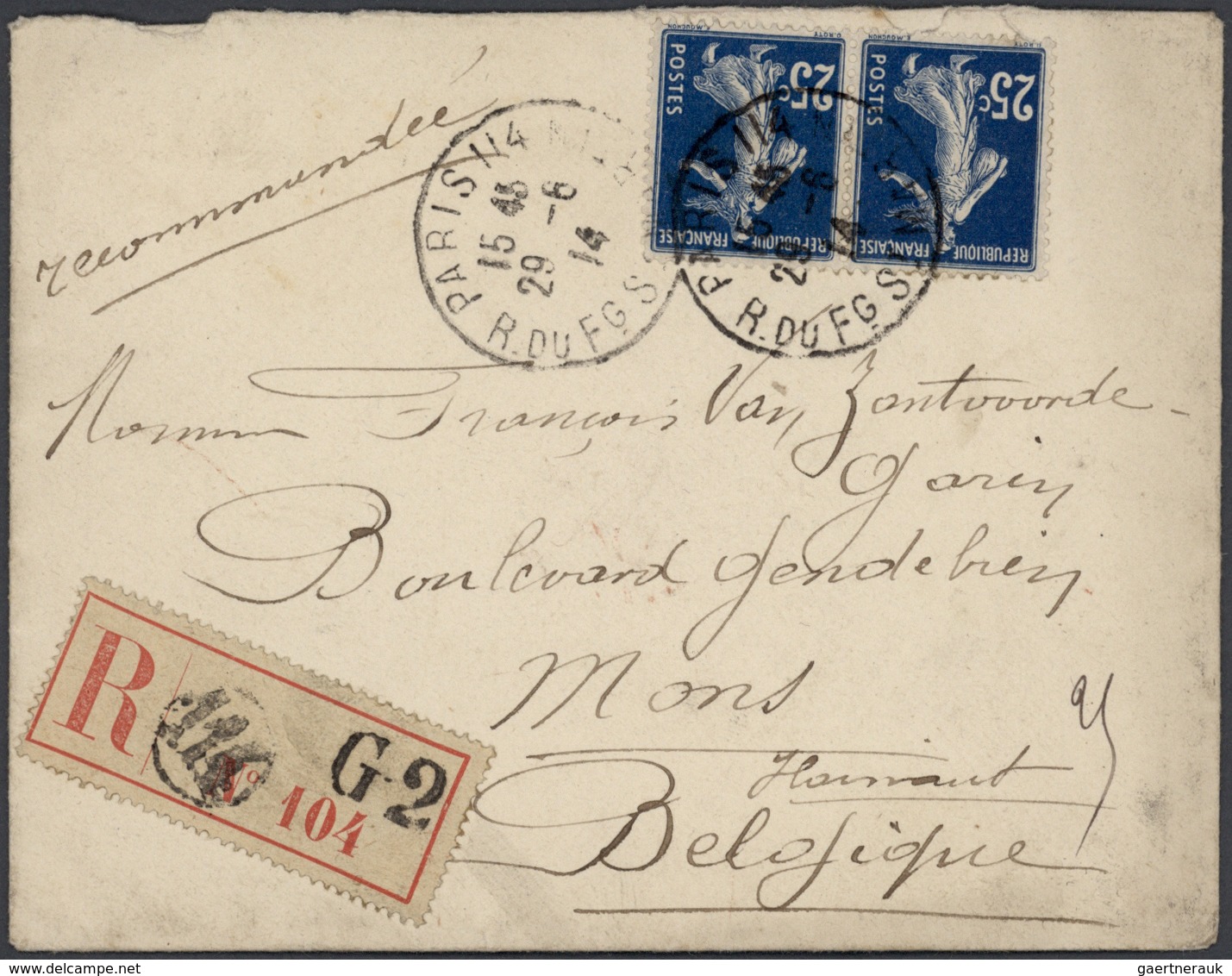 26415 Frankreich: 1880/1980 (ca.), accumulation of apprx. 300 covers/cards/stationeries, varied condition/