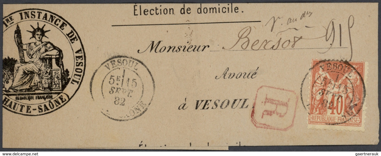 26415 Frankreich: 1880/1980 (ca.), accumulation of apprx. 300 covers/cards/stationeries, varied condition/