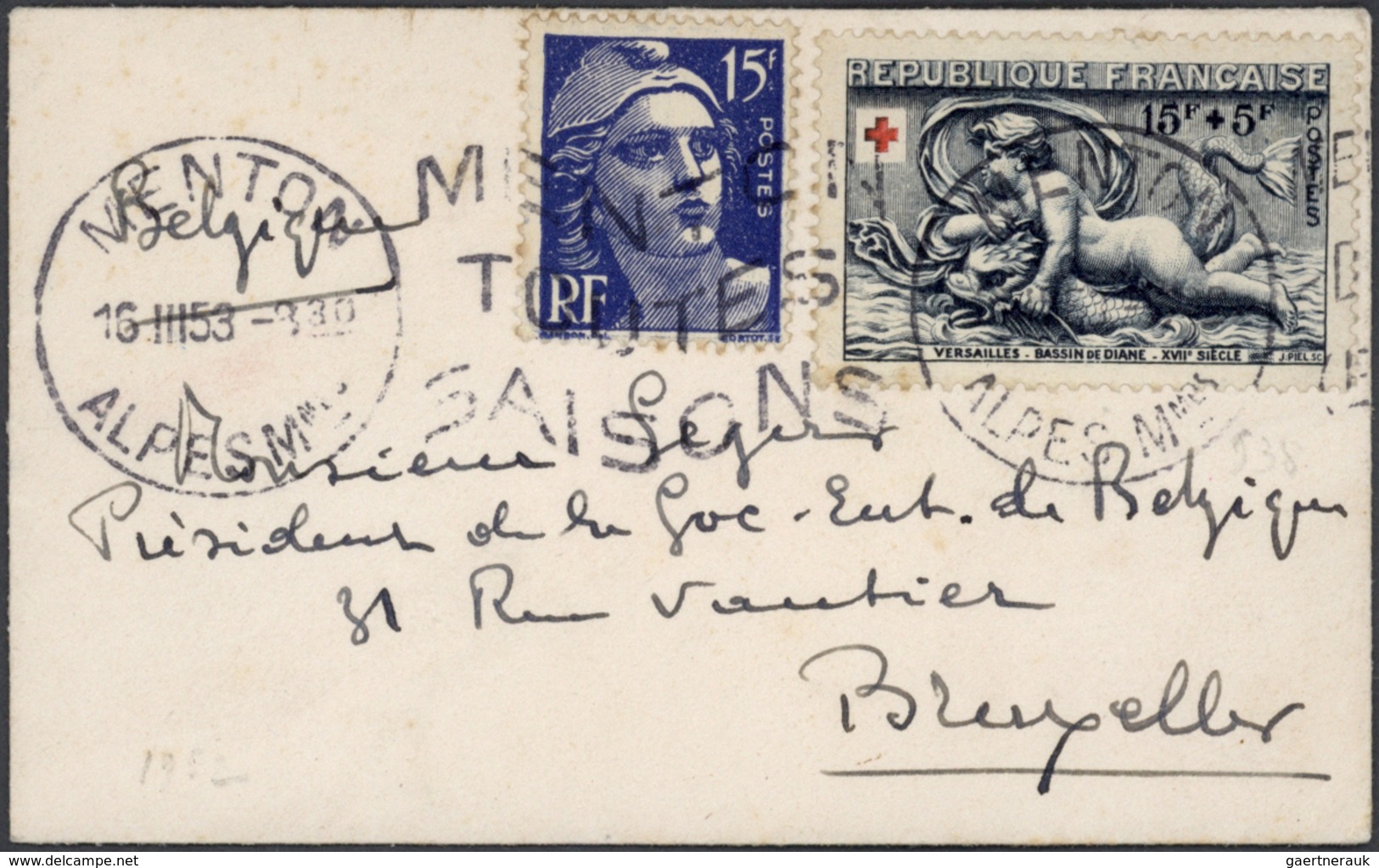 26415 Frankreich: 1880/1980 (ca.), accumulation of apprx. 300 covers/cards/stationeries, varied condition/