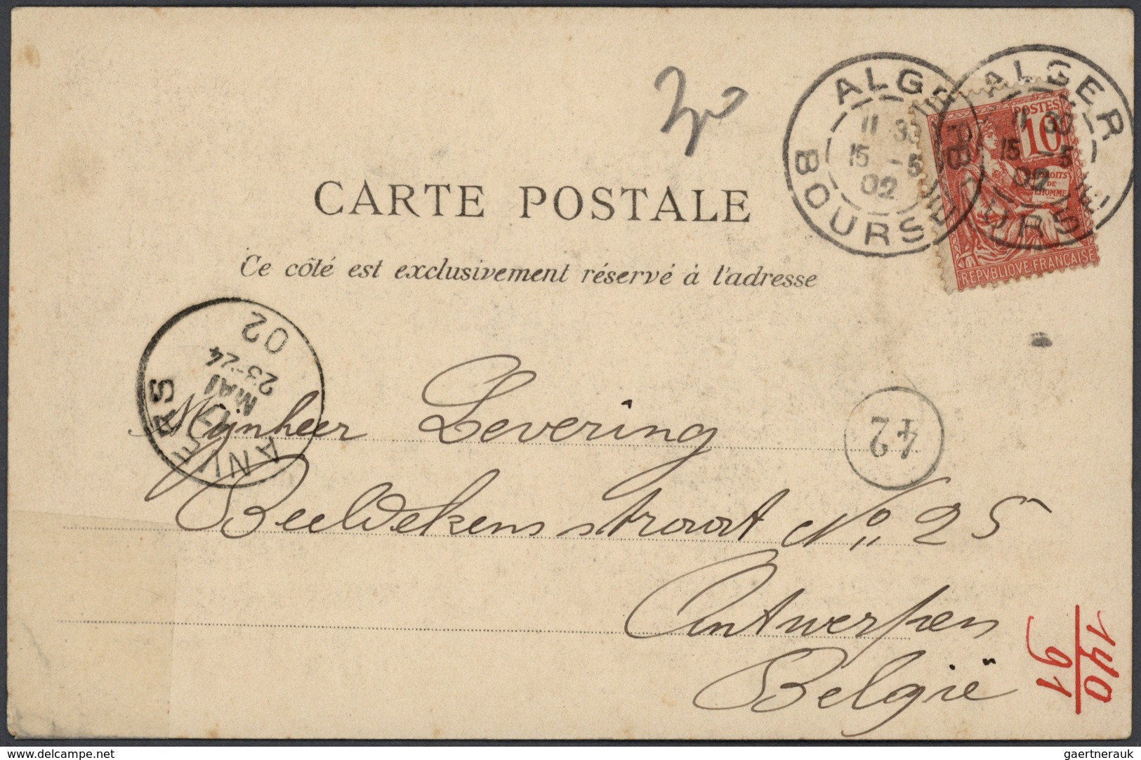 26415 Frankreich: 1880/1980 (ca.), accumulation of apprx. 300 covers/cards/stationeries, varied condition/