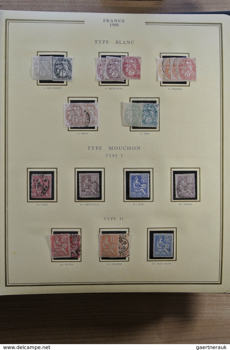 26419 Frankreich: 1900-1972. Well Filled, MNH, Mint Hinged And Used Collection France 1900-1972 In 3 Luxe - Oblitérés