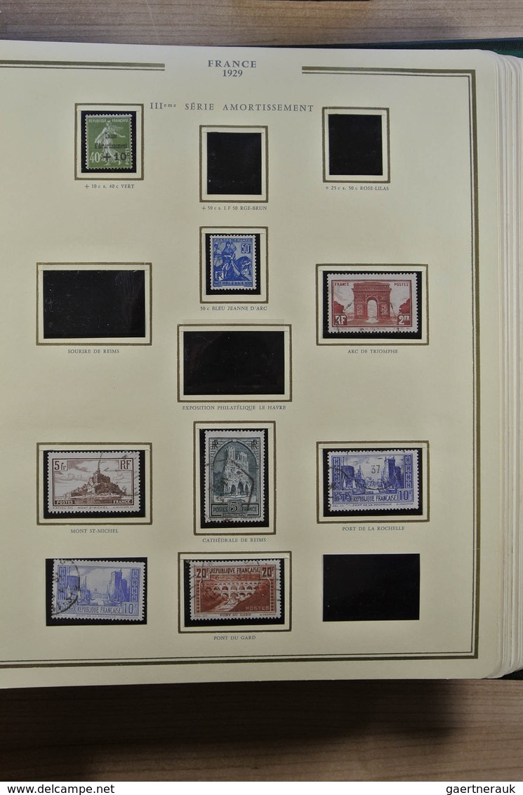 26419 Frankreich: 1900-1972. Well Filled, MNH, Mint Hinged And Used Collection France 1900-1972 In 3 Luxe - Oblitérés