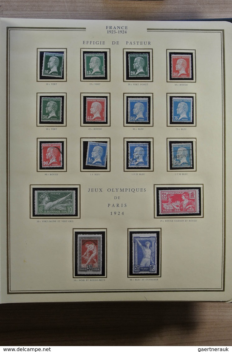 26419 Frankreich: 1900-1972. Well filled, MNH, mint hinged and used collection France 1900-1972 in 3 luxe