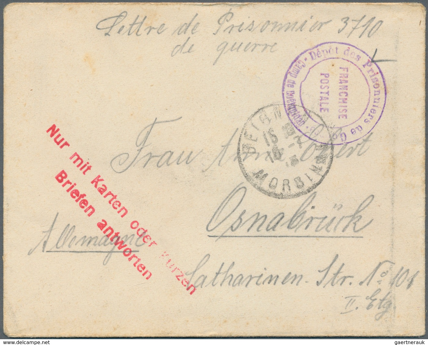 26421 Frankreich: 1900/1955, Lot Of Ca. 65 Letters, Postcards, Postal Stationery And Souvenier Cards, Many - Oblitérés