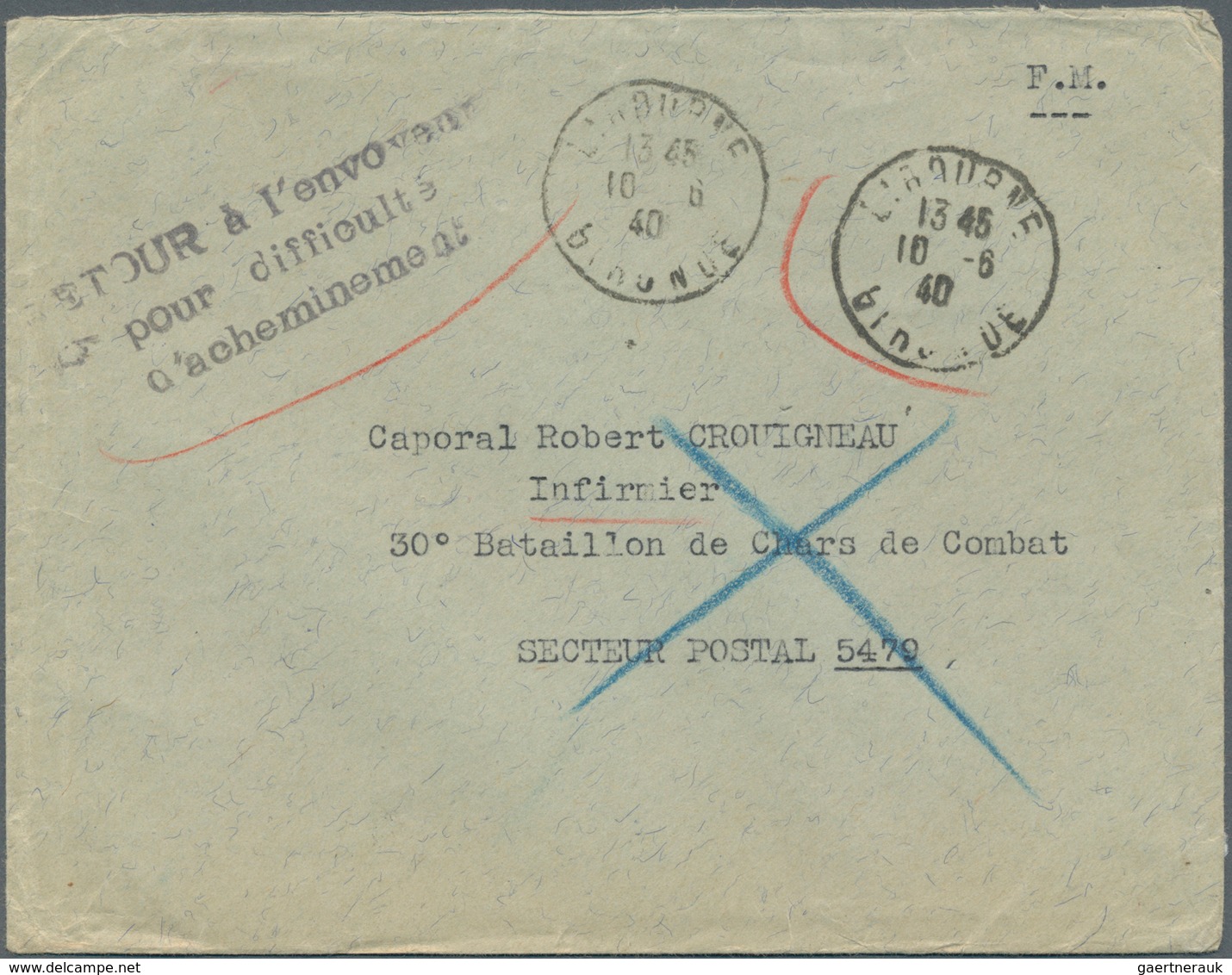 26421 Frankreich: 1900/1955, Lot Of Ca. 65 Letters, Postcards, Postal Stationery And Souvenier Cards, Many - Oblitérés