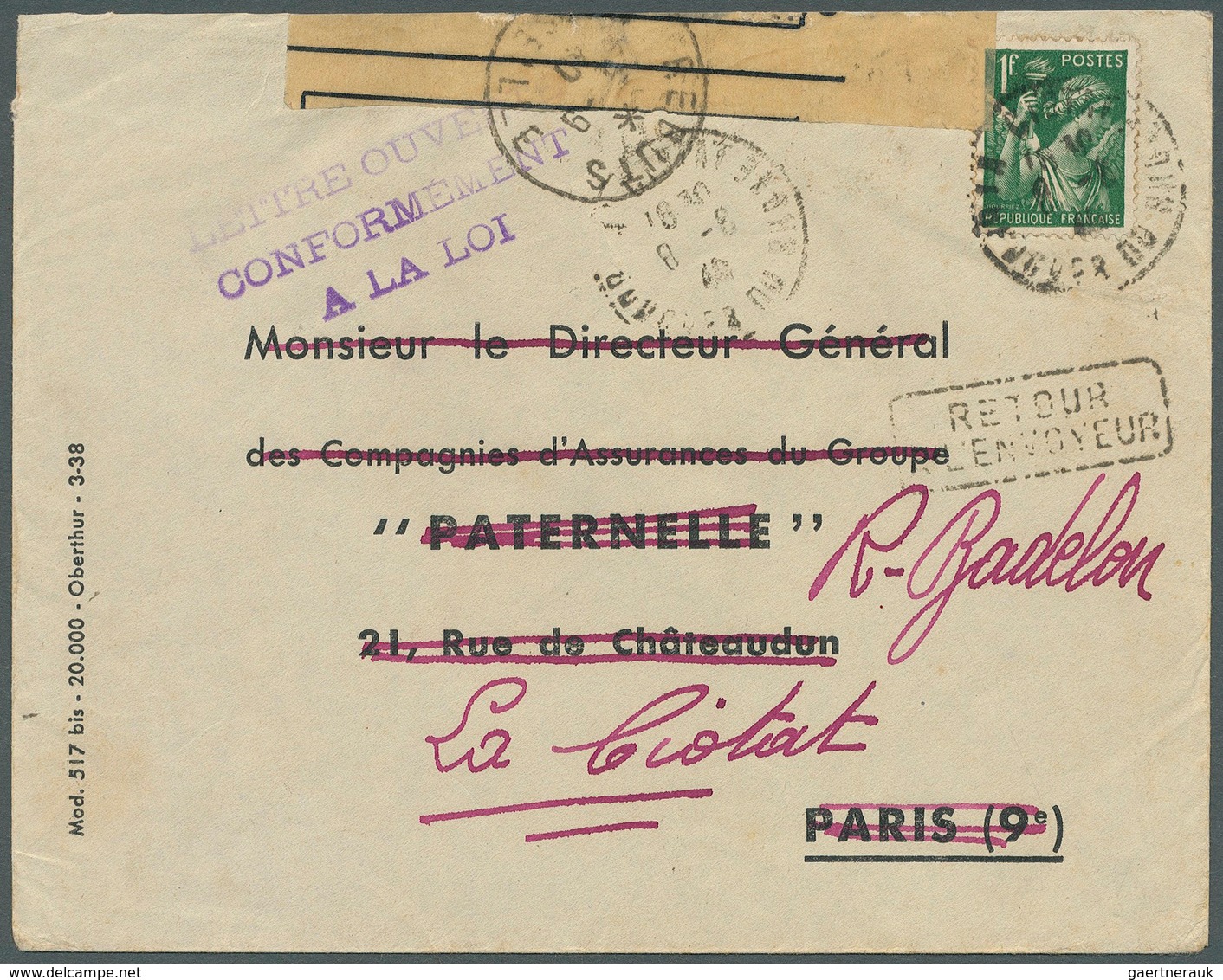 26438 Frankreich: 1939/1945: Ca. 60 Briefe Und Karten Meist Aus Der Zeit Des 2. Weltkrieges, Dabei Kriegsg - Oblitérés