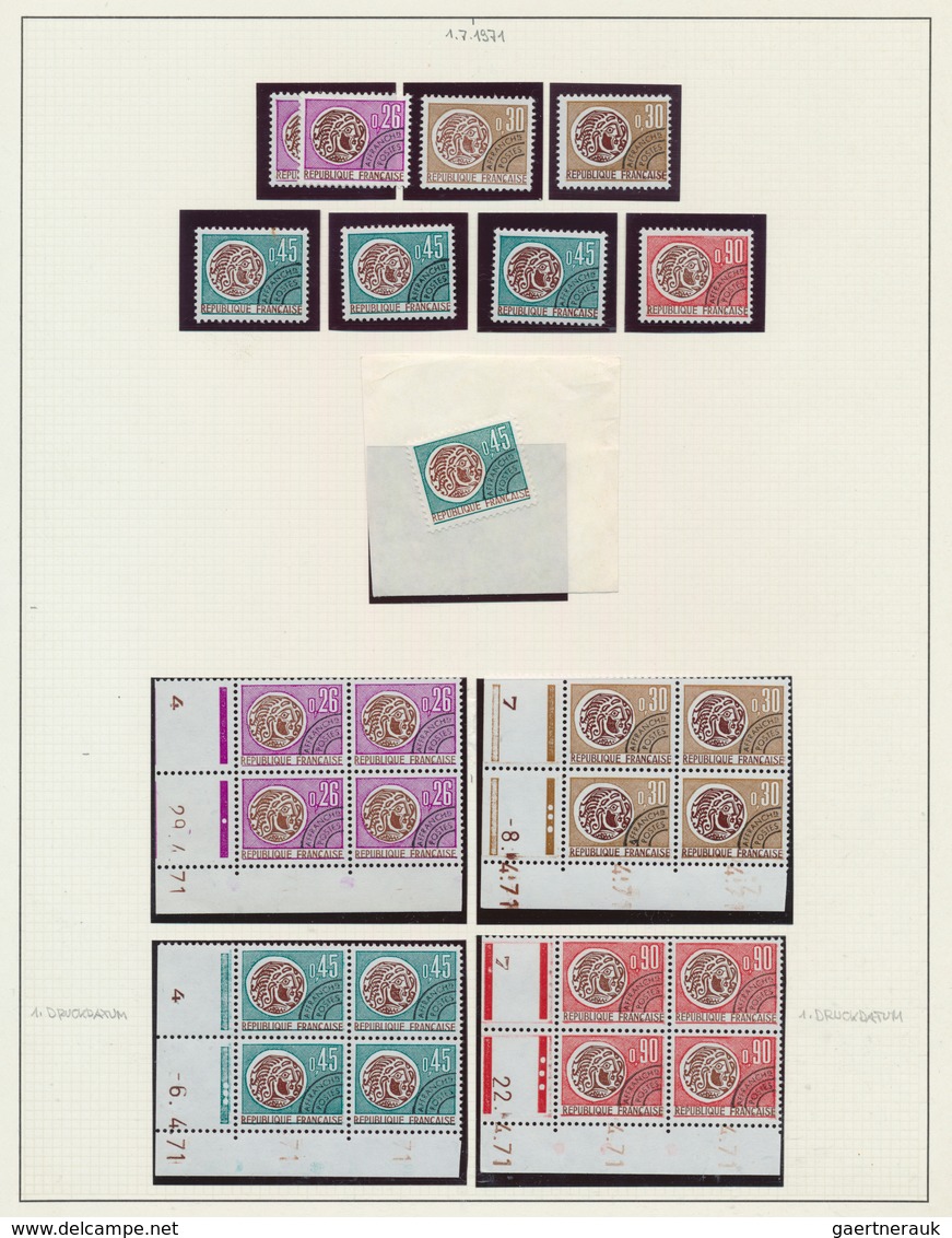 26493 Frankreich - Vorausentwertungen: 1954/1983, PRECANCELLATIONS (préoblitérés), Collection Of Apprx. 40 - Autres & Non Classés