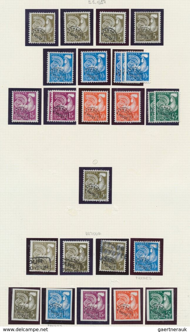 26493 Frankreich - Vorausentwertungen: 1954/1983, PRECANCELLATIONS (préoblitérés), Collection Of Apprx. 40 - Autres & Non Classés