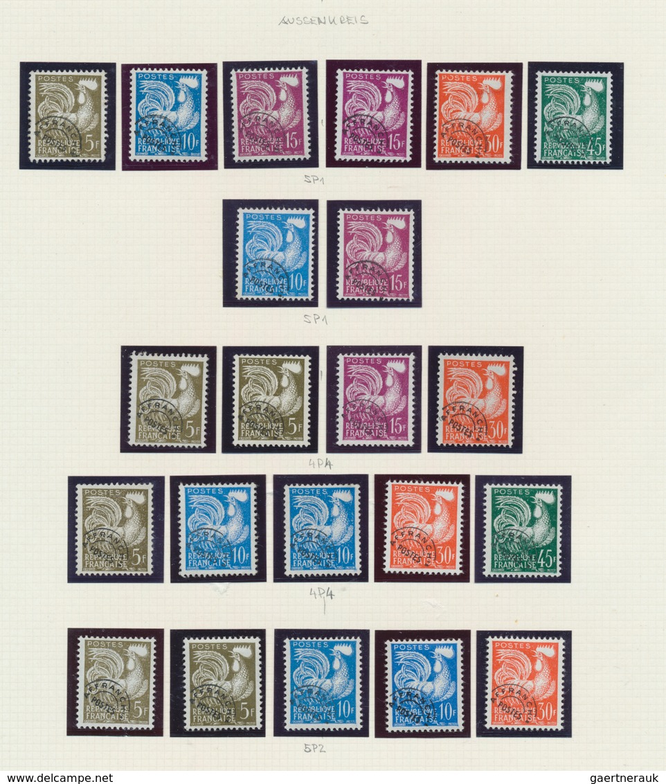 26493 Frankreich - Vorausentwertungen: 1954/1983, PRECANCELLATIONS (préoblitérés), Collection Of Apprx. 40 - Autres & Non Classés