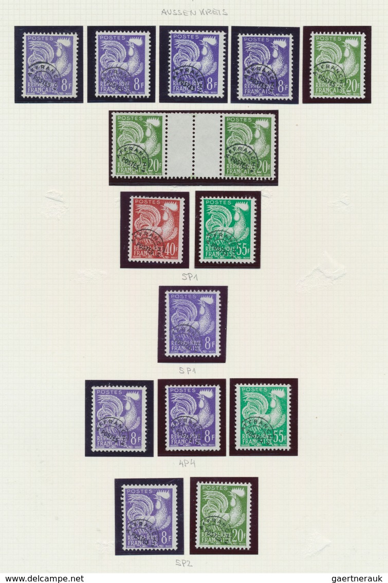 26493 Frankreich - Vorausentwertungen: 1954/1983, PRECANCELLATIONS (préoblitérés), collection of apprx. 40