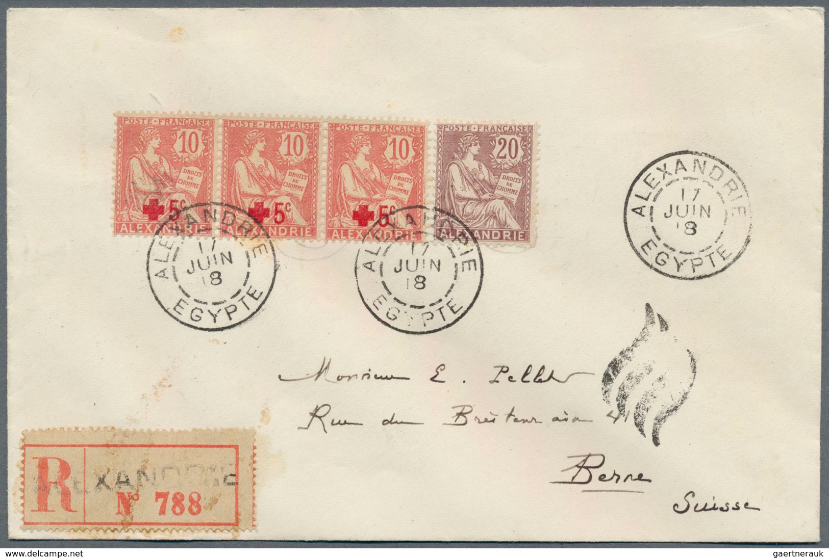 26497 Französische Post In Ägypten - Alexandria: 1812/1927, French P.O. Alexandria/Port Said, Mint And Use - Autres & Non Classés