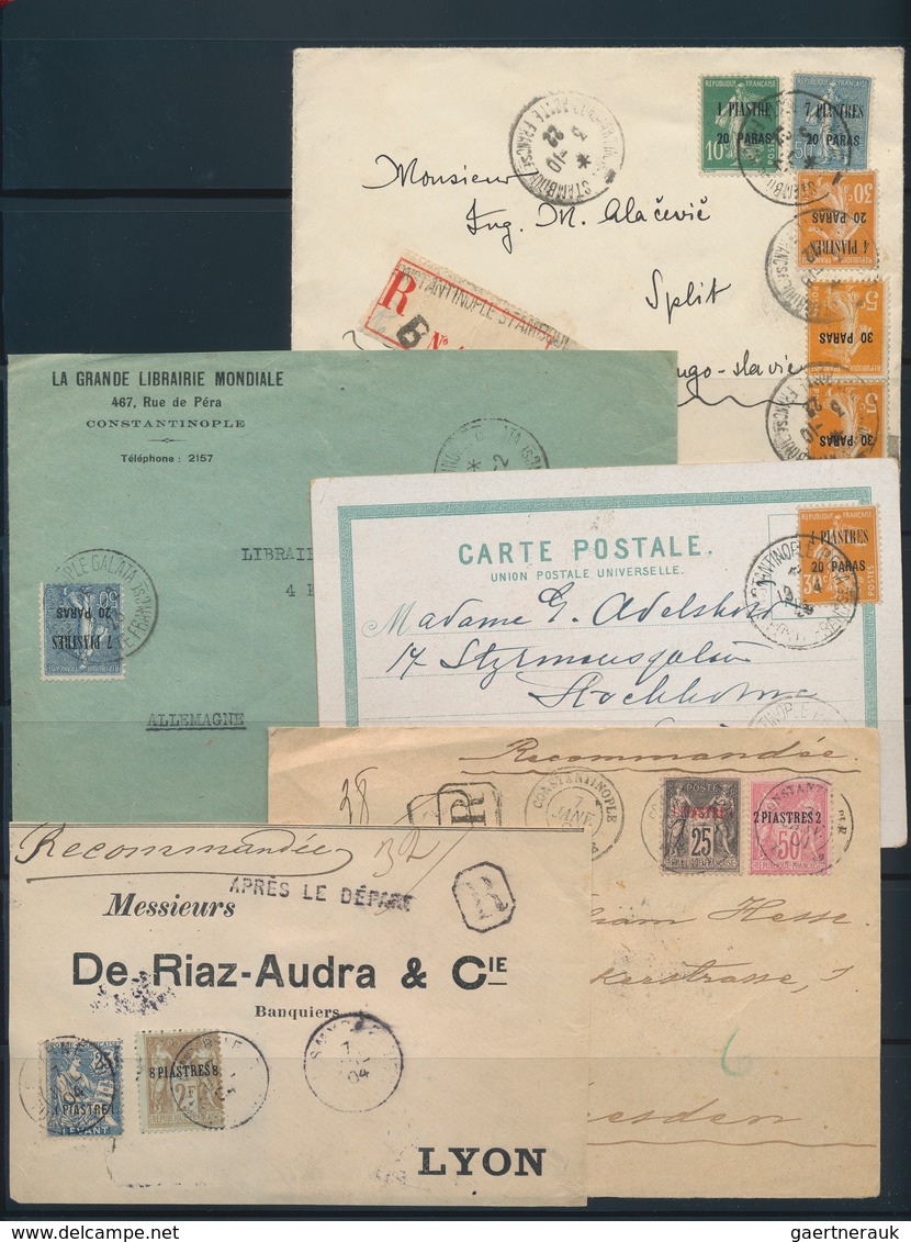 26500 Französische Post In Der Levante: 1838/1942 (ca.), Comprehensive Collection In A Binder Incl. Vathy, - Autres & Non Classés