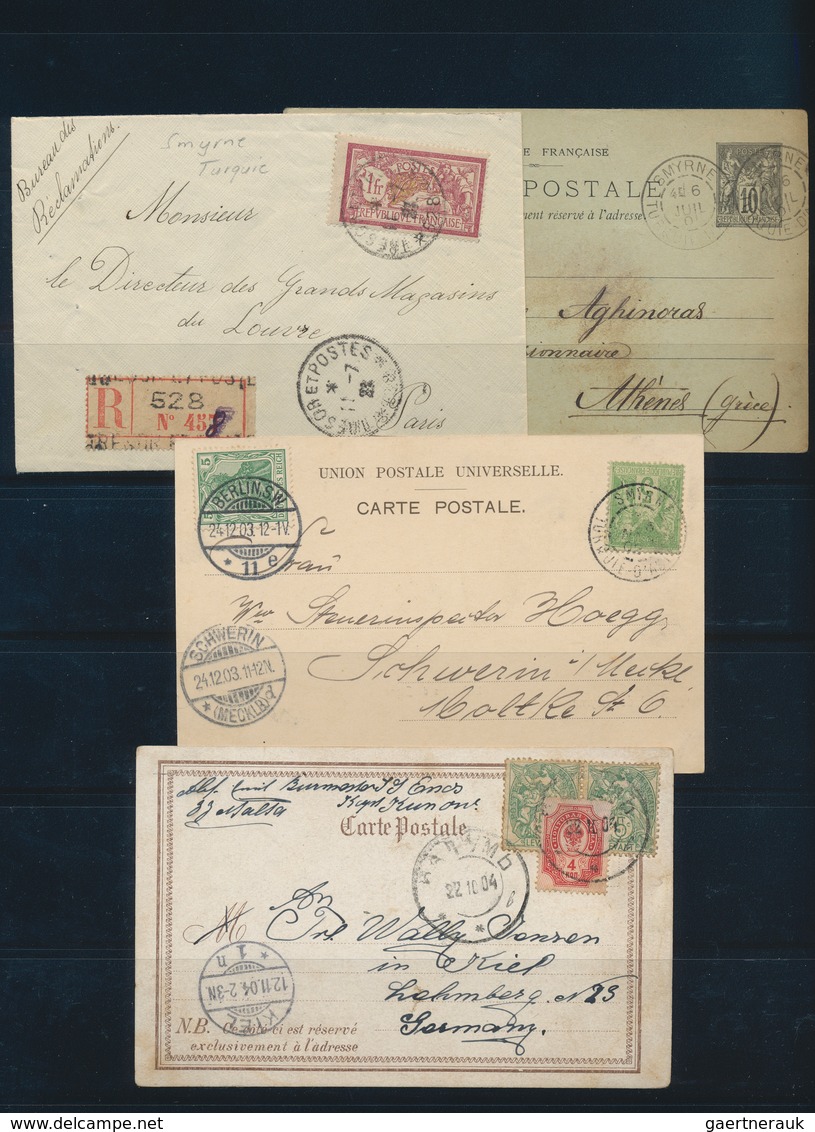 26500 Französische Post In Der Levante: 1838/1942 (ca.), Comprehensive Collection In A Binder Incl. Vathy, - Autres & Non Classés