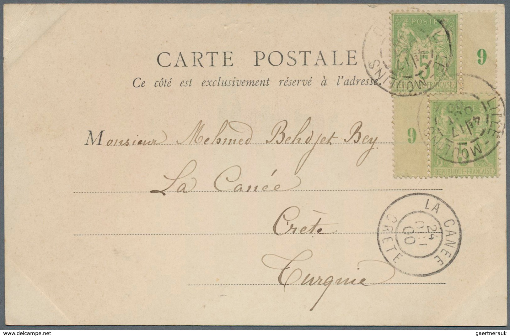 26501 Französische Post In Der Levante: 1856/1902, Mediterranean/Mail From/to French Levant, Group Of 20 C - Autres & Non Classés