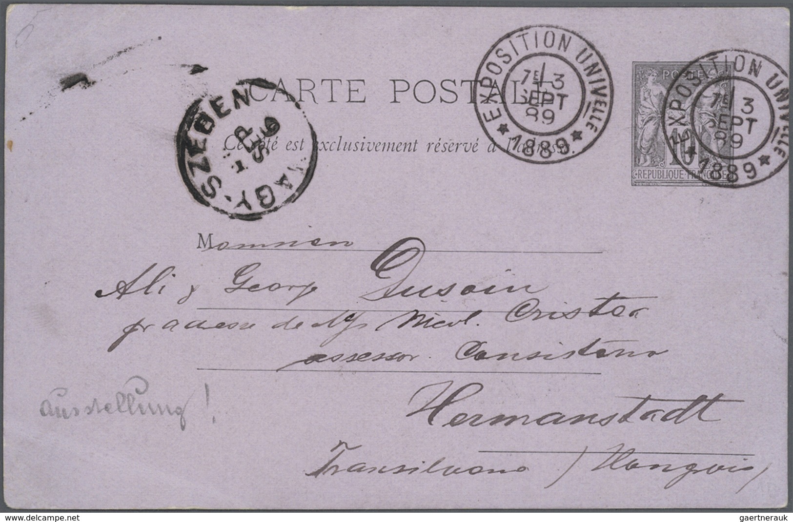 26520 Frankreich - Ganzsachen: 1875/1910 (ca.), Sammlung von etwa 140 alten Ganzsachen bzw. Postkarten-Vor