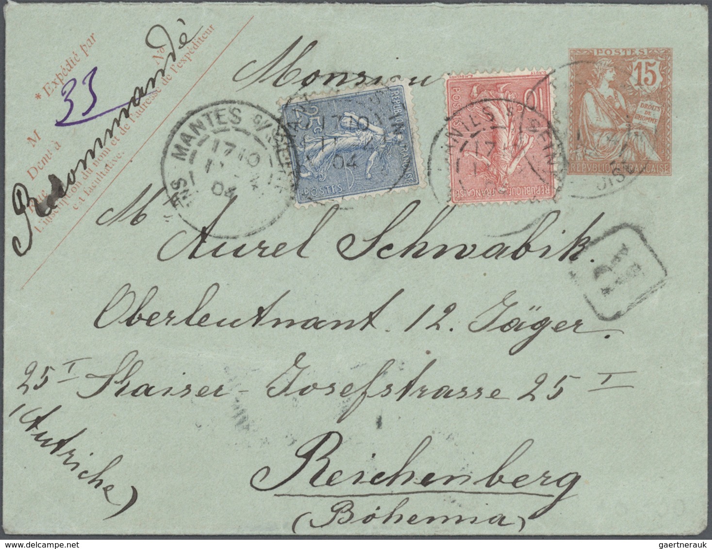 26520 Frankreich - Ganzsachen: 1875/1910 (ca.), Sammlung von etwa 140 alten Ganzsachen bzw. Postkarten-Vor