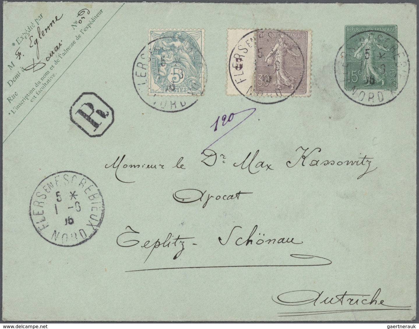 26520 Frankreich - Ganzsachen: 1875/1910 (ca.), Sammlung von etwa 140 alten Ganzsachen bzw. Postkarten-Vor