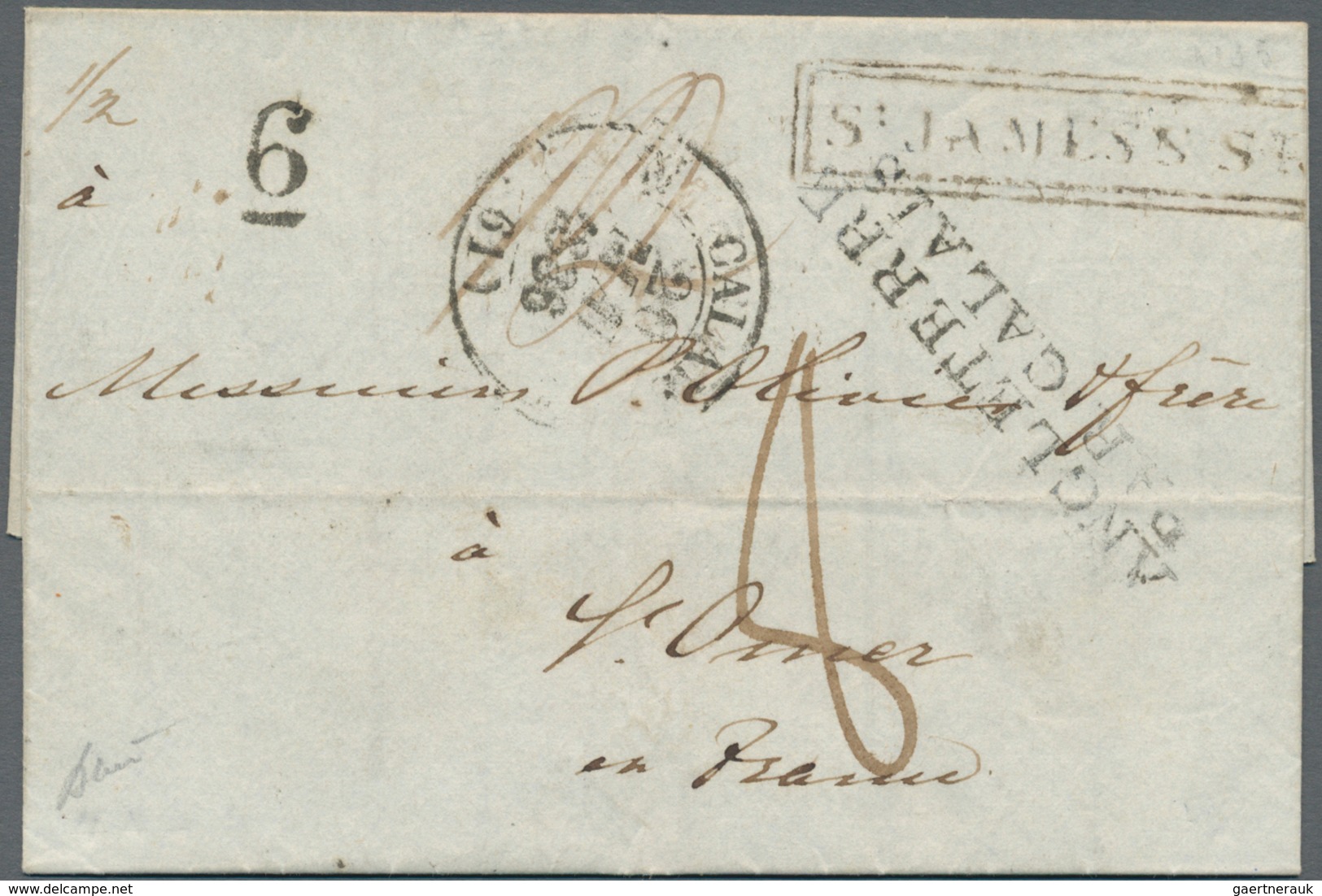 26526 Frankreich - Stempel: 1849/73, Scarce Collection Of 14 (entire)-letters With French (+ Mostly Britis - 1877-1920: Période Semi Moderne