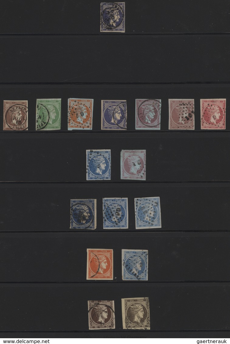 26574 Griechenland: 1861/1973 (ca.), Sammlung In Einem Album Mit Vielen Guten Und Besseren Ausgaben Und Sä - Lettres & Documents