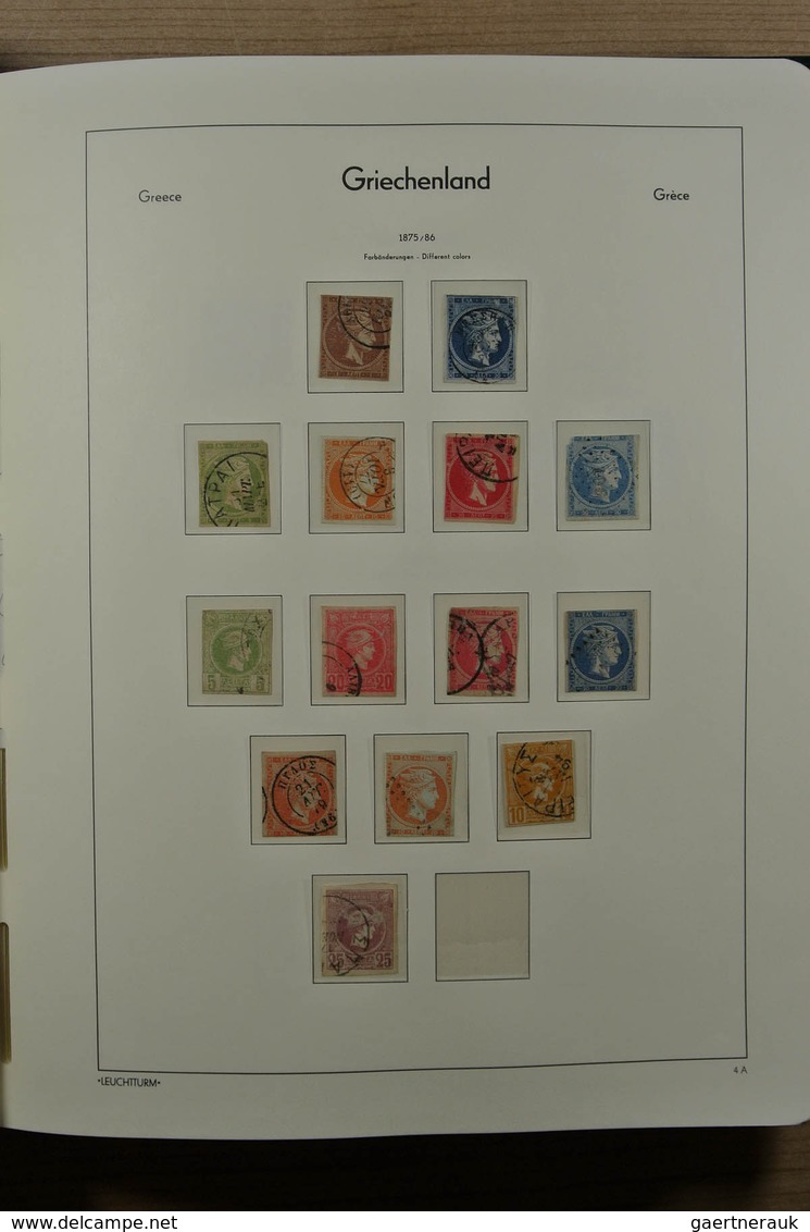 26576 Griechenland: 1861-1963. Nice mint and used collection, very much material incl. better classics, 20