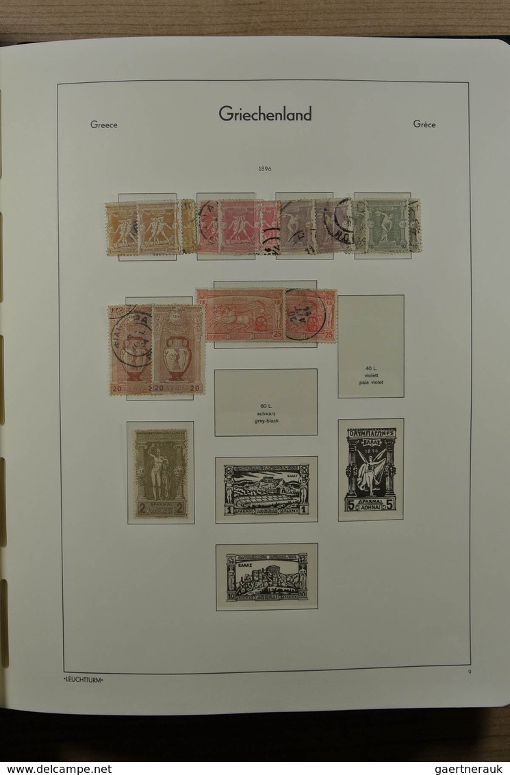 26576 Griechenland: 1861-1963. Nice mint and used collection, very much material incl. better classics, 20