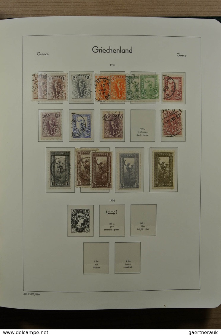 26576 Griechenland: 1861-1963. Nice mint and used collection, very much material incl. better classics, 20