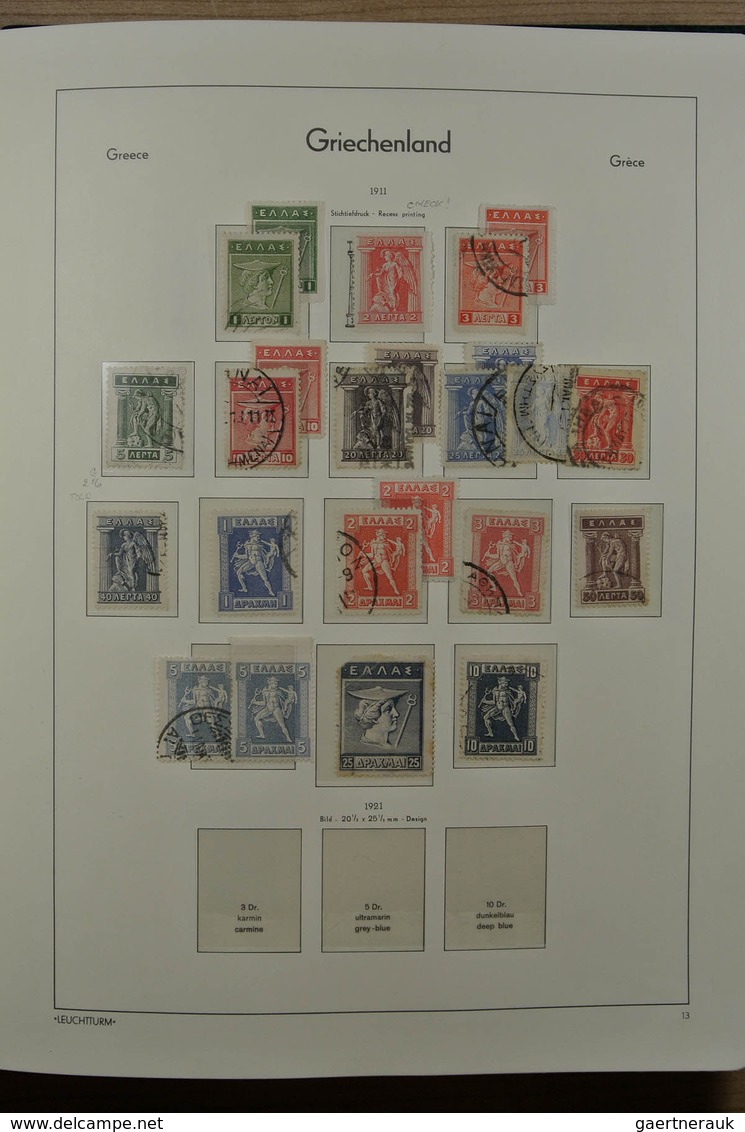 26576 Griechenland: 1861-1963. Nice mint and used collection, very much material incl. better classics, 20