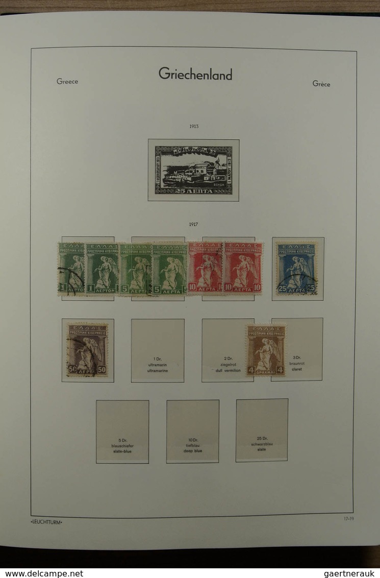 26576 Griechenland: 1861-1963. Nice mint and used collection, very much material incl. better classics, 20