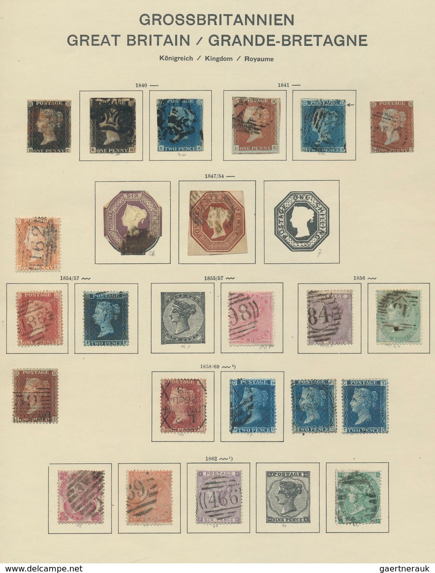 26634 Grossbritannien Und Kolonien: 1840/1968, Cancelled Solid Ground Stock Collection Beginning With Penn - Autres & Non Classés