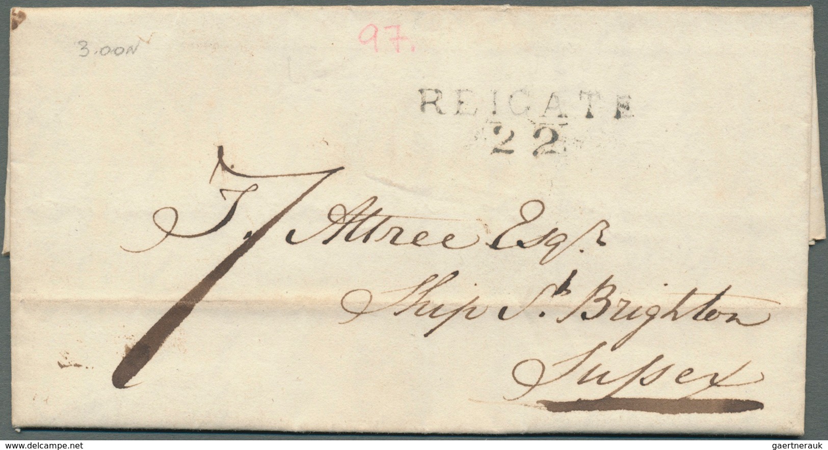 26638 Großbritannien - Vorphilatelie: 1769/1850, nice lot of 207 covers with grat variety of cancellations