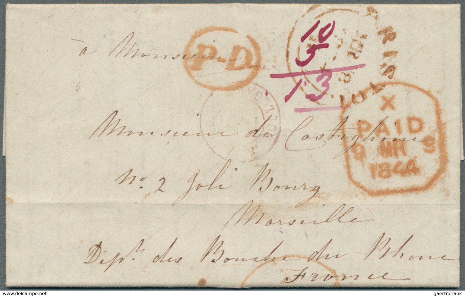 26638 Großbritannien - Vorphilatelie: 1769/1850, nice lot of 207 covers with grat variety of cancellations