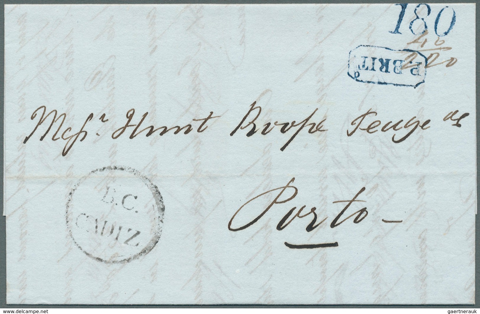 26639 Großbritannien - Vorphilatelie: 1791/1850 Ca., 360 Early Covers With A Great Variety Of Cancellation - ...-1840 Préphilatélie