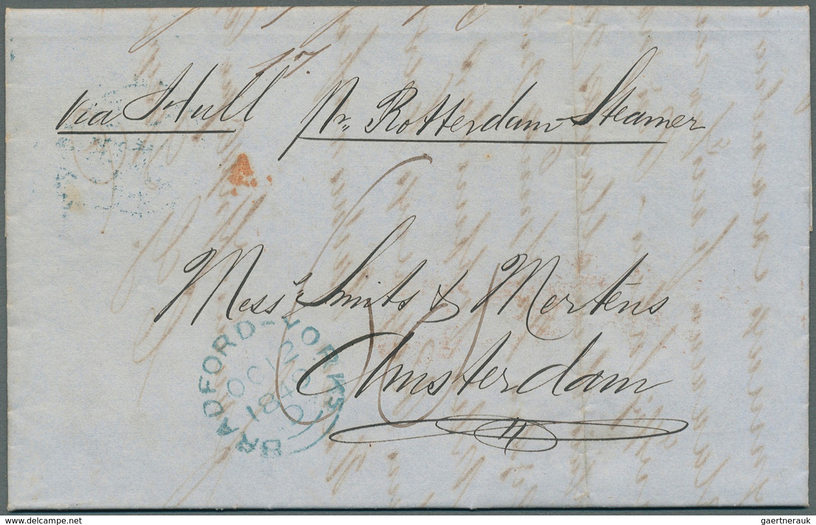 26639 Großbritannien - Vorphilatelie: 1791/1850 ca., 360 early covers with a great variety of cancellation