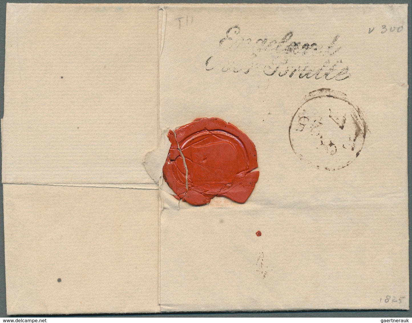 26639 Großbritannien - Vorphilatelie: 1791/1850 ca., 360 early covers with a great variety of cancellation