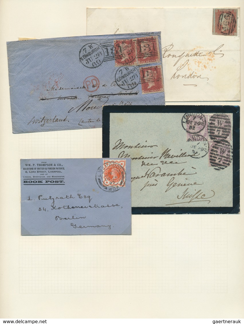 26645 Großbritannien: 1797/1980 (ca.), Collection Of More Than 180 Covers/cards In Two Borek Binders, Comp - Autres & Non Classés