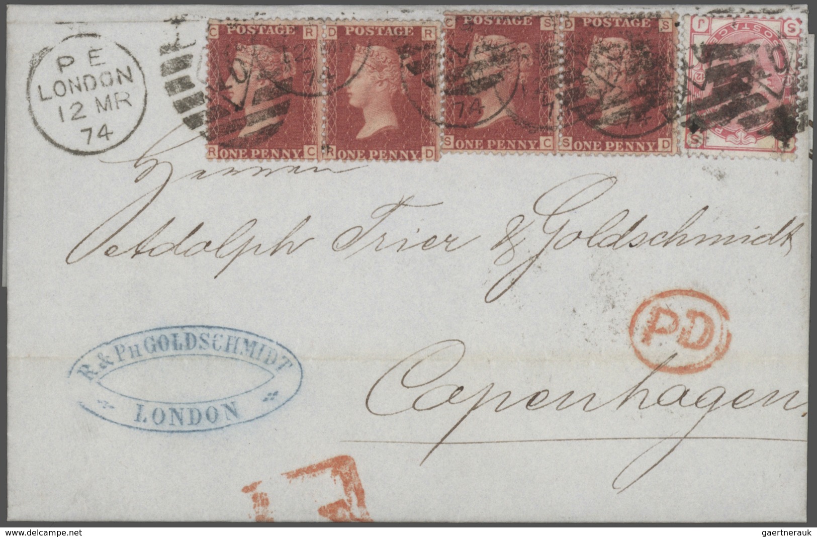 26647 Großbritannien: 1836/1946: 77 Better Covers And Postal Stationeries Including Pre-philatelic, Used A - Autres & Non Classés