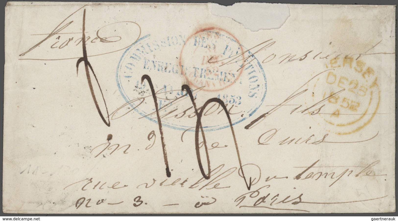 26647 Großbritannien: 1836/1946: 77 Better Covers And Postal Stationeries Including Pre-philatelic, Used A - Autres & Non Classés