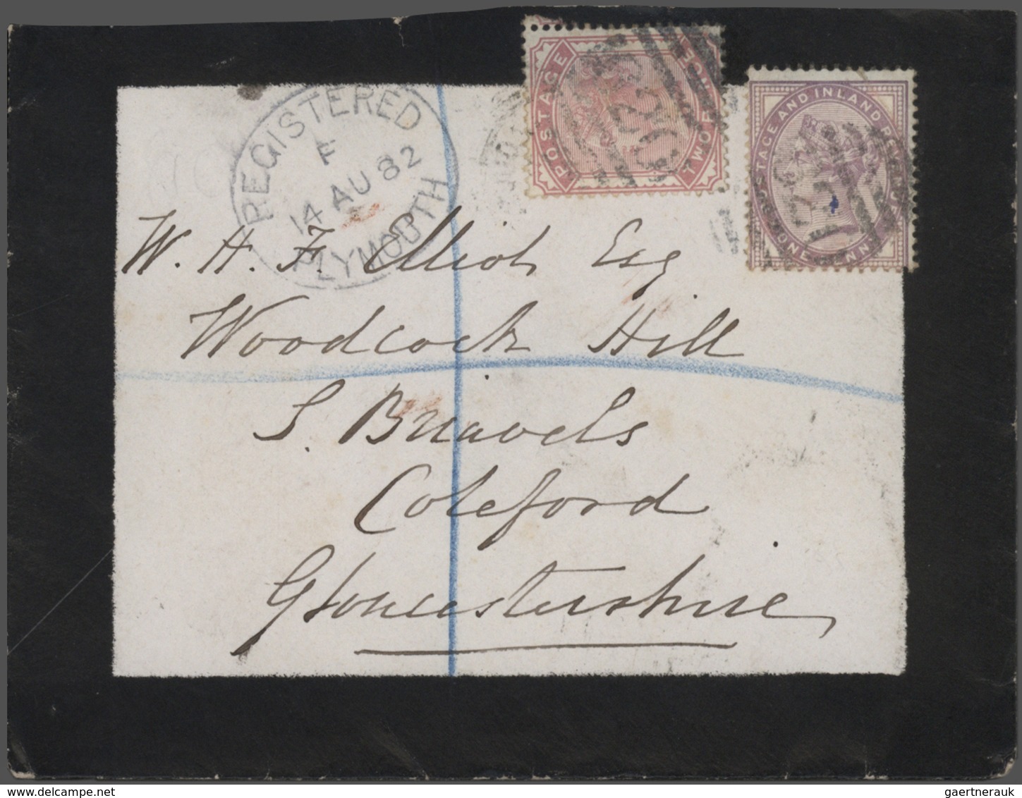 26647 Großbritannien: 1836/1946: 77 better covers and postal stationeries including pre-philatelic, used A