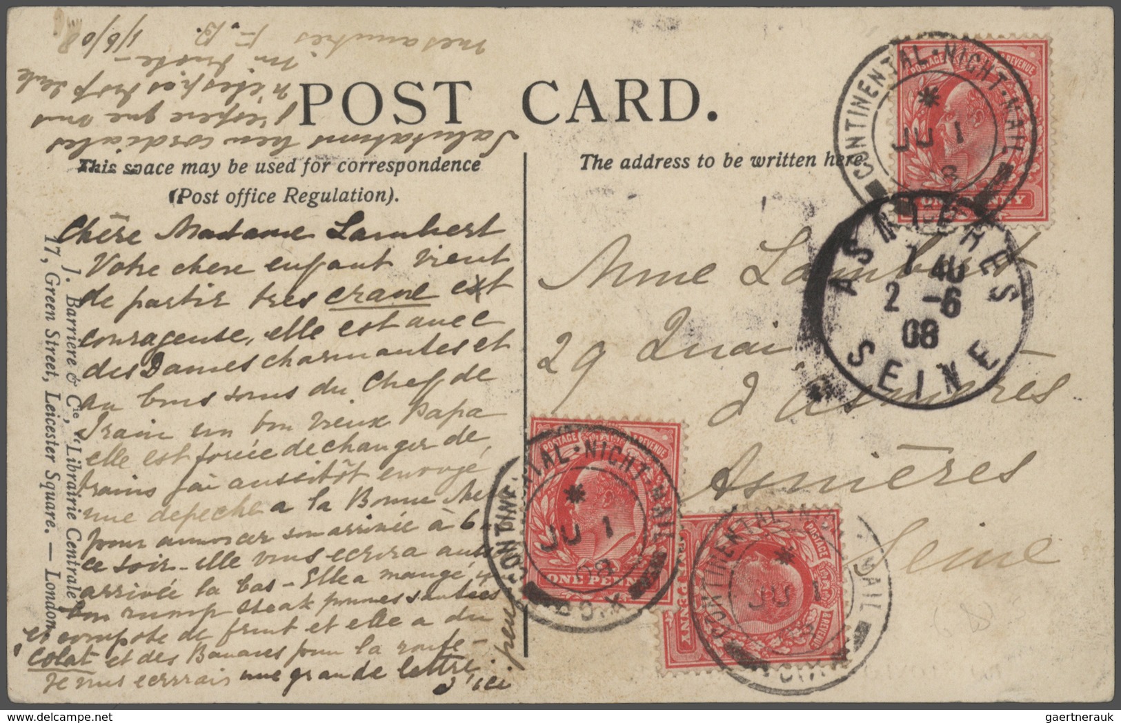 26647 Großbritannien: 1836/1946: 77 better covers and postal stationeries including pre-philatelic, used A
