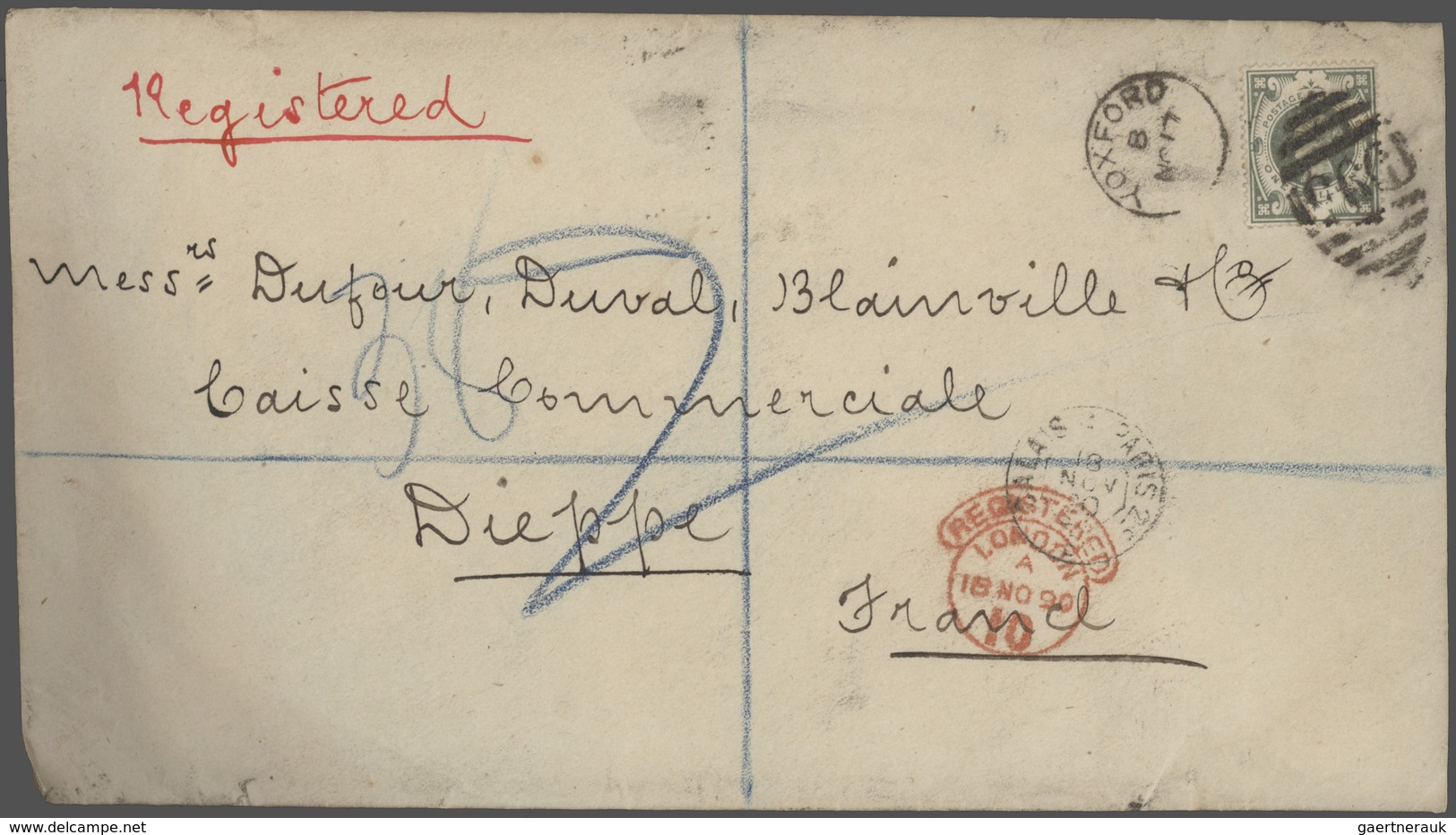 26647 Großbritannien: 1836/1946: 77 better covers and postal stationeries including pre-philatelic, used A