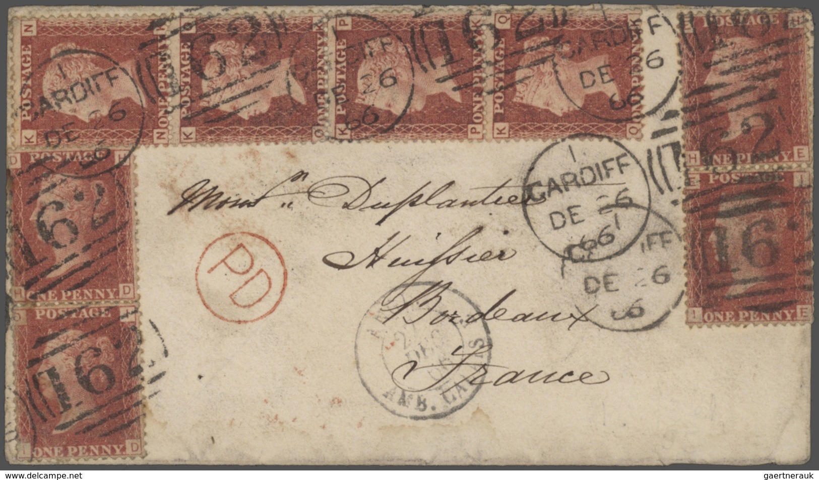 26647 Großbritannien: 1836/1946: 77 better covers and postal stationeries including pre-philatelic, used A