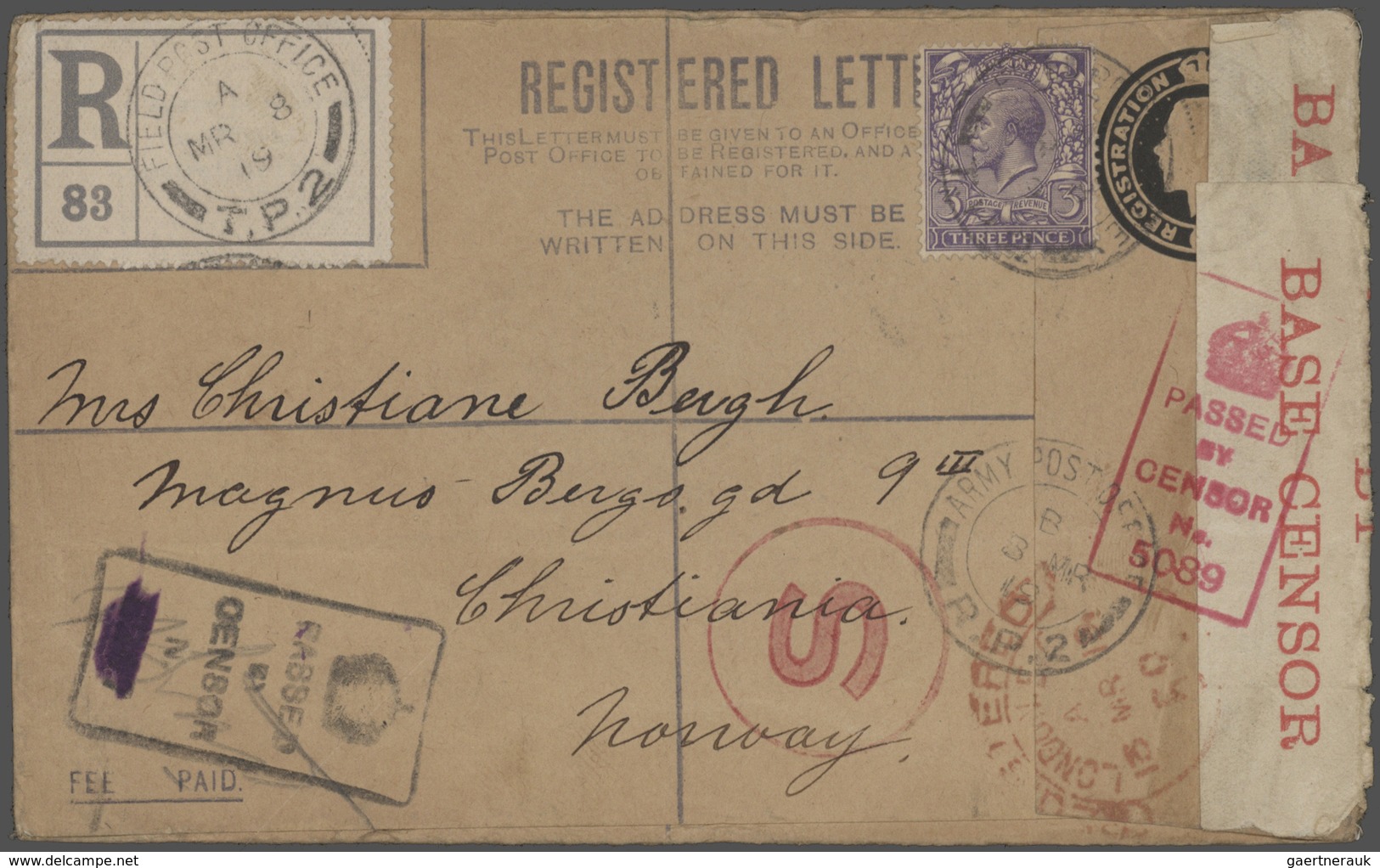 26647 Großbritannien: 1836/1946: 77 better covers and postal stationeries including pre-philatelic, used A