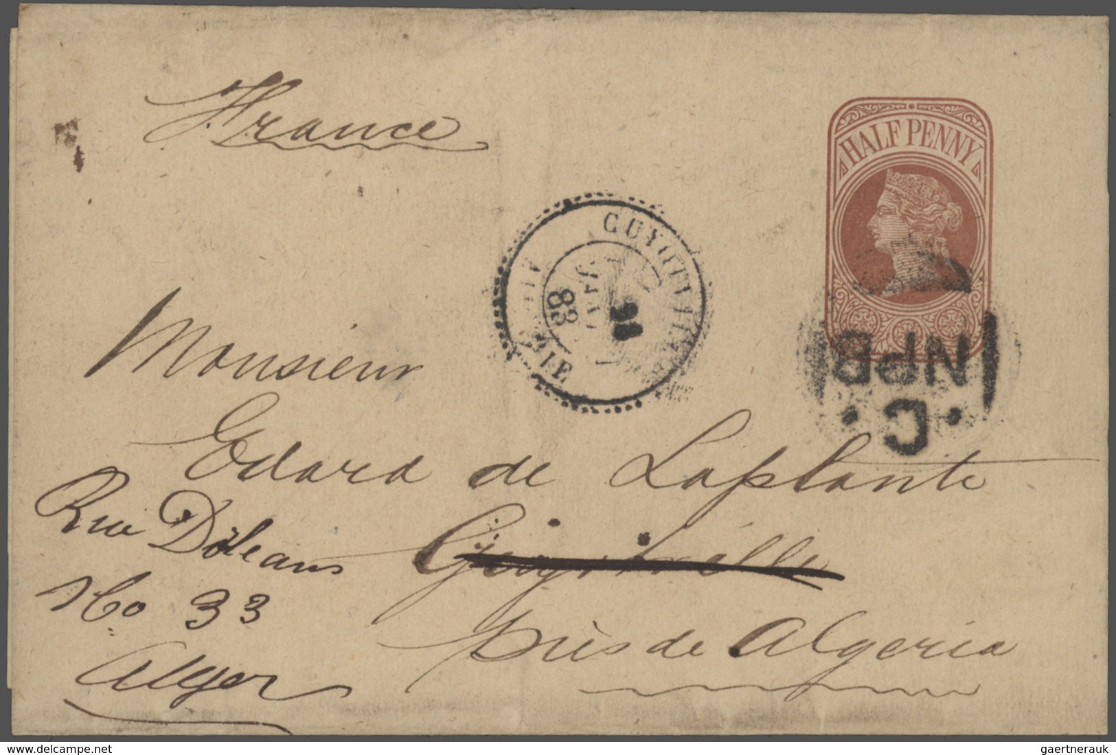 26647 Großbritannien: 1836/1946: 77 better covers and postal stationeries including pre-philatelic, used A