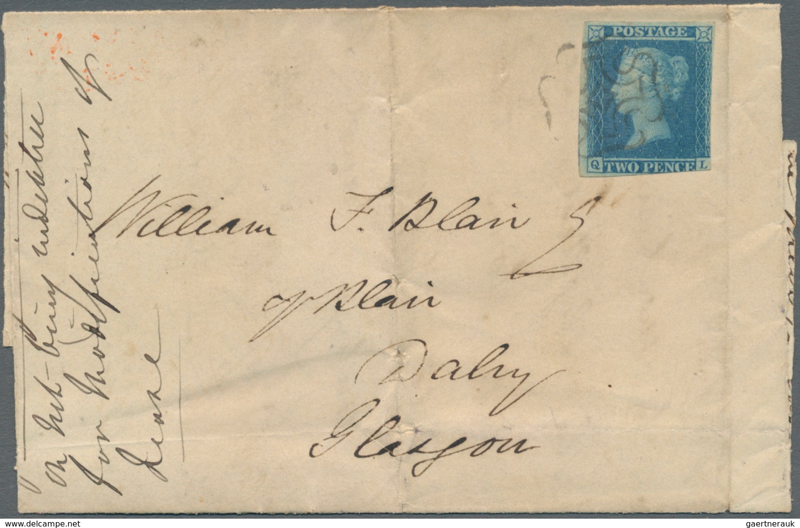 26649 Großbritannien: 1838/1880 (ca.), collection of apprx. 77 covers mainly bearing frankings 1d. red and