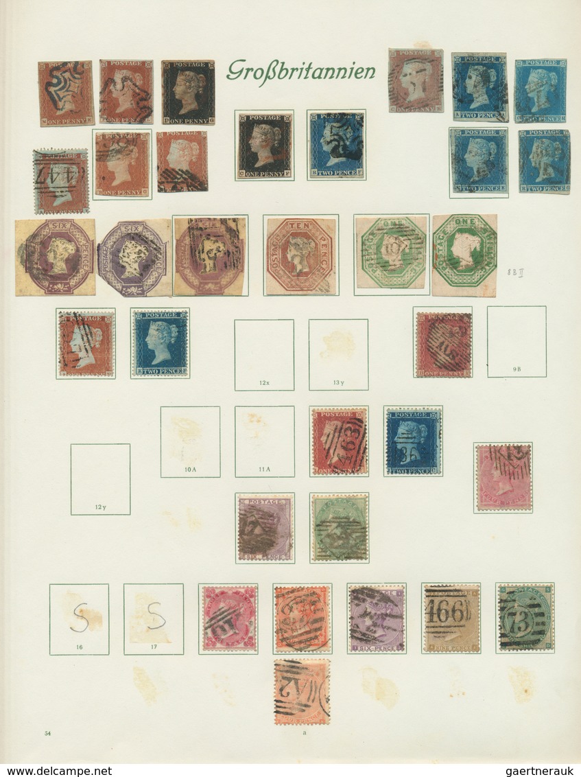 26651 Großbritannien: 1840/1984, Comprehensive Used Collection In Two Borek Binders, Slightly Varied But O - Autres & Non Classés