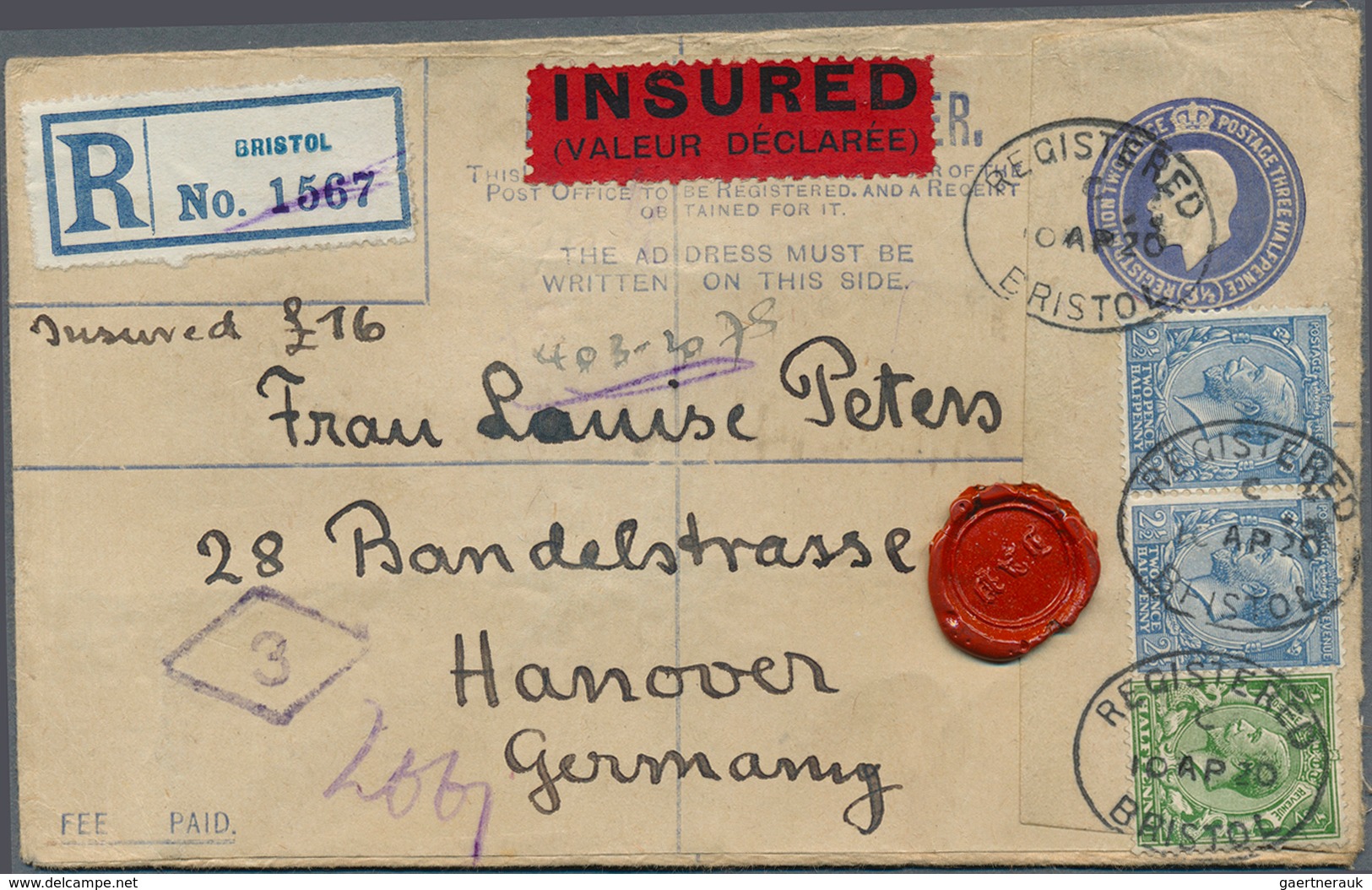 26655 Großbritannien: 1840/1960 (ca.), Collection Of Apprx. 260 Covers/cards/stationeries, From Lettershee - Autres & Non Classés