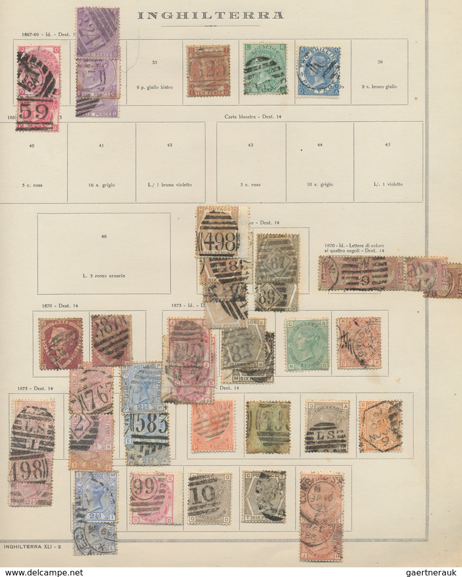 26657 Großbritannien: 1840/1946, Used And Mint Collection On Album Pages With Special Strength In The QV I - Autres & Non Classés