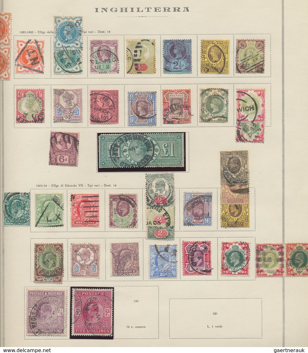 26657 Großbritannien: 1840/1946, Used And Mint Collection On Album Pages With Special Strength In The QV I - Autres & Non Classés