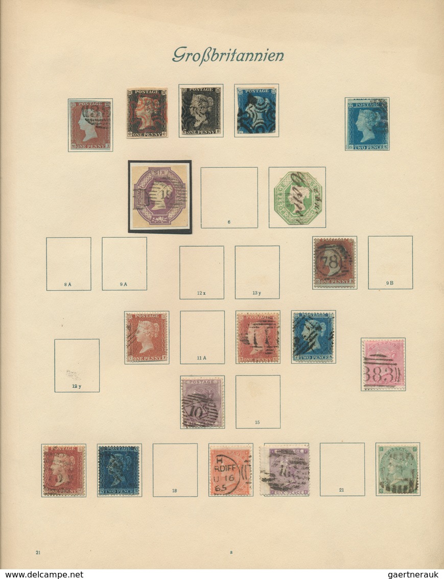 26658 Großbritannien: 1840/1929, GB/area, Used And Mint Collection On Album Pages, Varied But Mainly Good - Autres & Non Classés